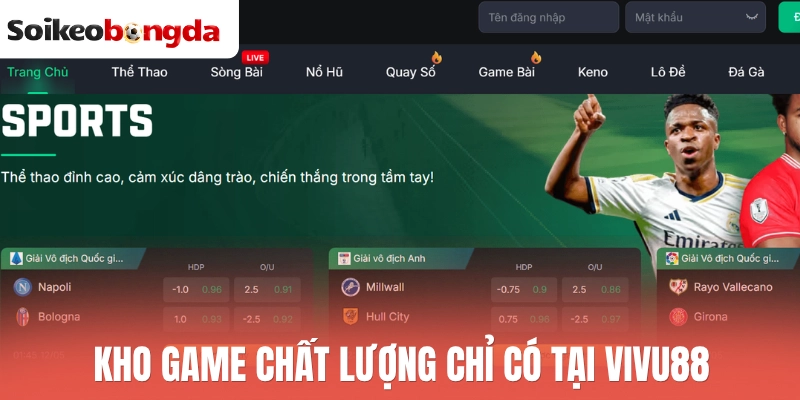 Kho game chất lượng chỉ có tại Vivu88