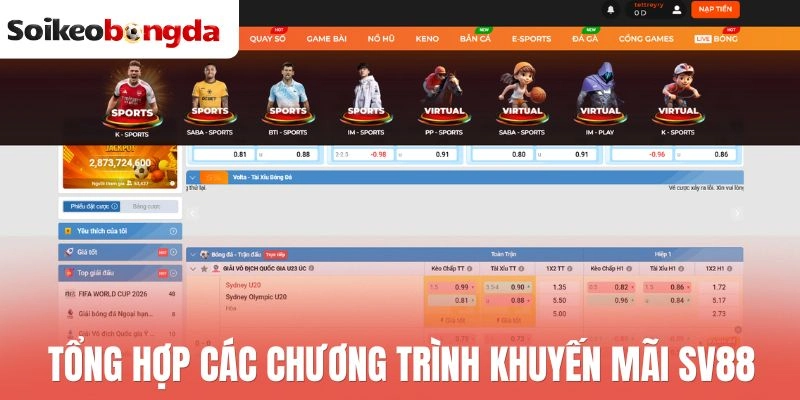 Tổng hợp các chương trình khuyến mãi Sv88
