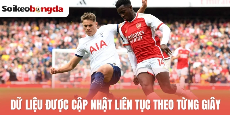 Dữ liệu được cập nhật liên tục theo từng giây