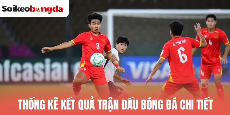Thống kê kết quả  trận đấu bóng đá chi tiết