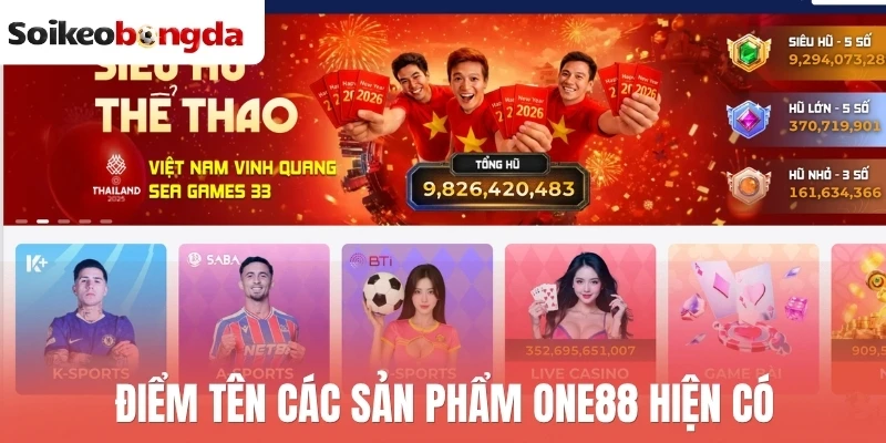 Điểm tên các sản phẩm One88 hiện có