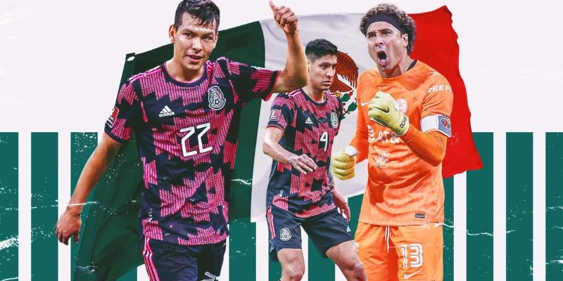 Đội hình ra sân của Mexico vs Nam Phi