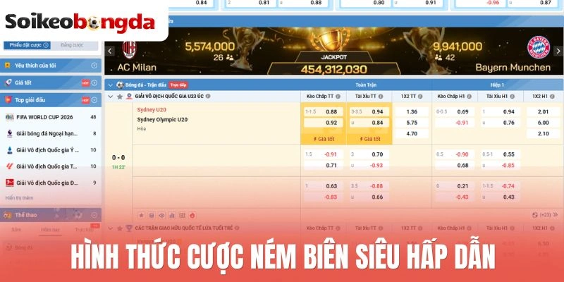 Hình thức cược ném biên siêu hấp dẫn