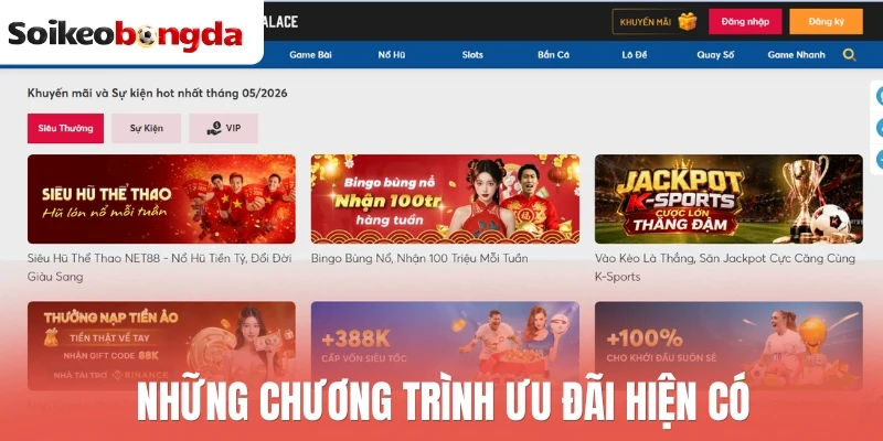 Những chương trình ưu đãi hiện có