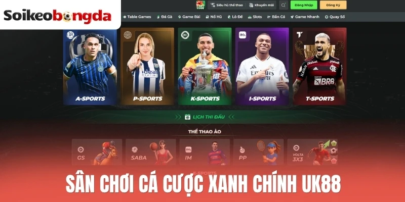 Soi kèo bóng đá 38 Sân chơi cá cược xanh chính UK88