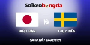 soi kèo bóng đá Nhật Bản vs Thụy Điển - Bảng F World Cup 06h00 26/06/2026