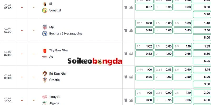 Phân tích bảng kèo trận Mỹ vs Bosnia & Herzegovina